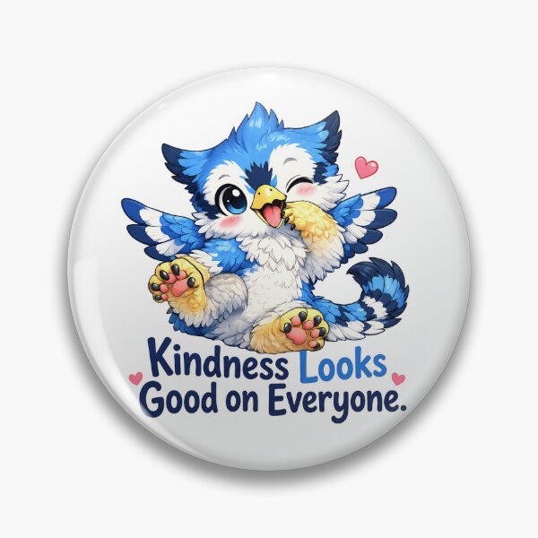 Item preview, Kindness Looks Good on Everyone Blue Jay Griffin designed and sold by Hatchling Hollow.