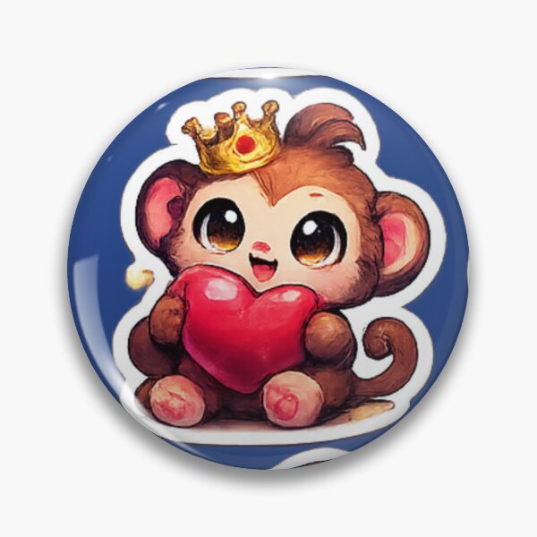 Item preview, Cute Chibi Monkey Sticker Sheet designed and sold by KrishAuraa.