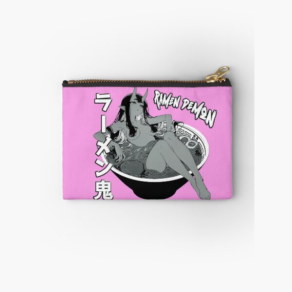 Item preview, Oni Girl in Ramen Bowl Black-White Sexy Anime Girl designed and sold by MikaseSan.