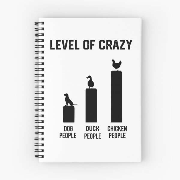 Item preview, Funny Level of Crazy Chicken Lover  designed and sold by mareix.