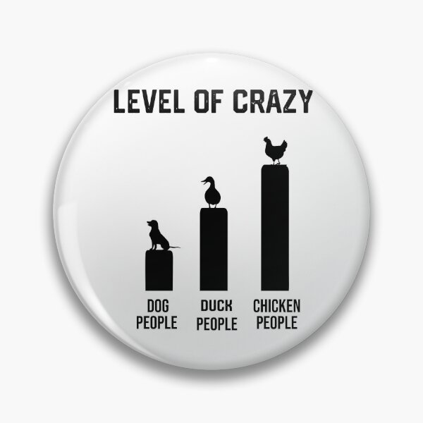 Item preview, Funny Level of Crazy Chicken Lover  designed and sold by mareix.