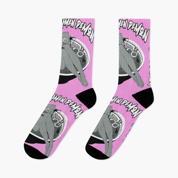 Item preview, Chica Oni en un tazón de ramen Chica anime sexy en blanco y negro designed and sold by MikaseSan.