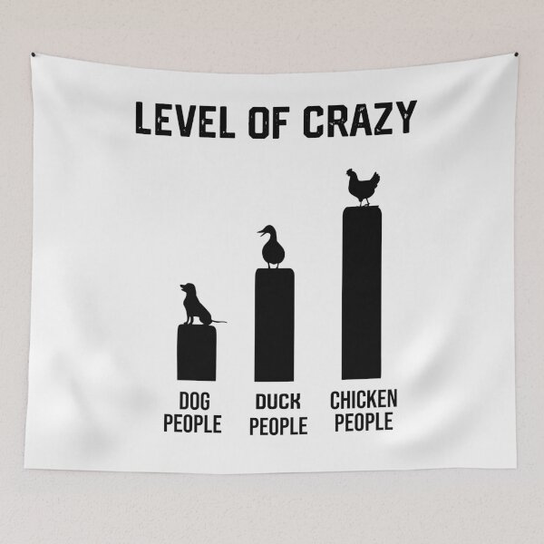 Item preview, Funny Level of Crazy Chicken Lover  designed and sold by mareix.