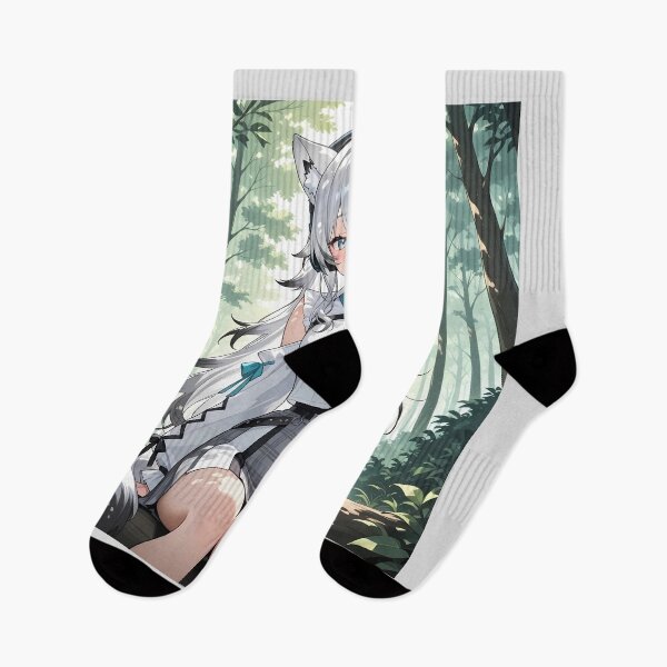Item preview, Cute VTuber Anime Wolf Girl in Forest designed and sold by Myanimegirlshop.