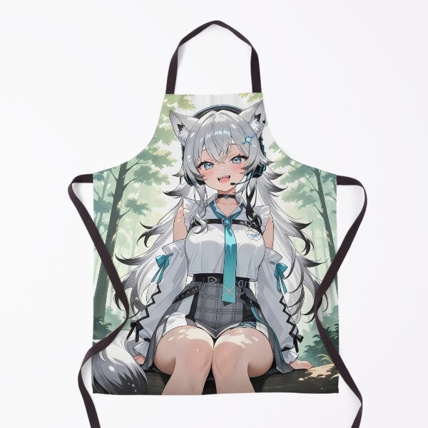 Item preview, Cute VTuber Anime Wolf Girl in Forest designed and sold by Myanimegirlshop.