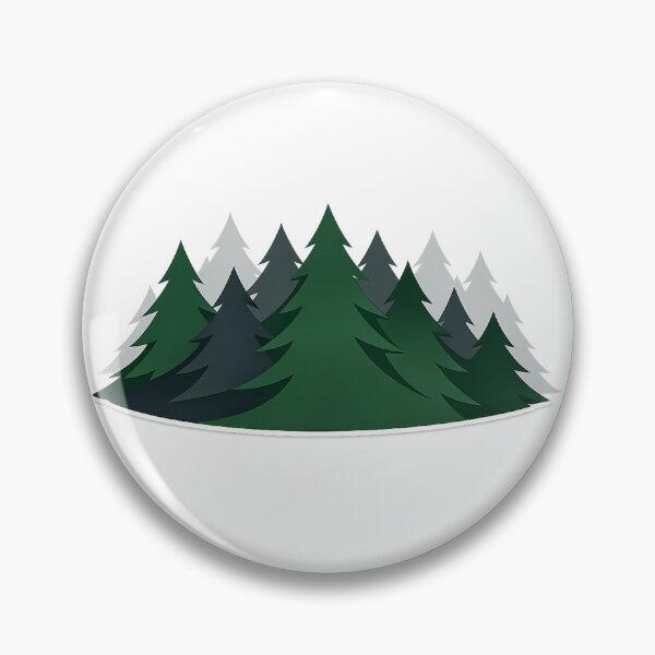 Item preview, Green Mist Over Pine Forest Silhouettes designed and sold by Trionda_Shop.