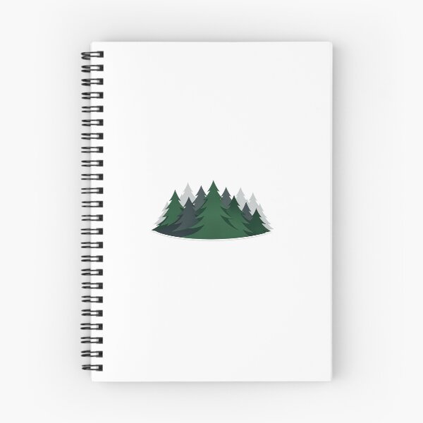 Item preview, Green Mist Over Pine Forest Silhouettes designed and sold by Trionda_Shop.