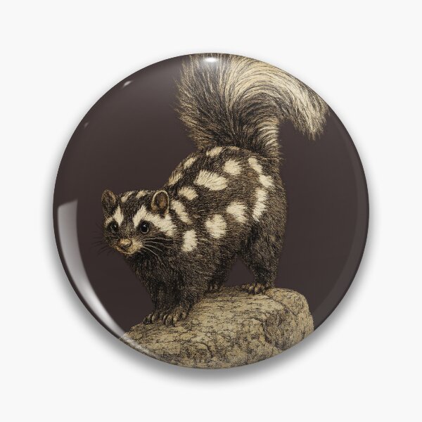 Item preview, Spotted Skunk Vintage Illustration designed and sold by KrungiT Design .