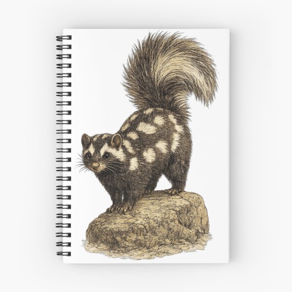 Item preview, Spotted Skunk Vintage Illustration designed and sold by KrungiT Design .