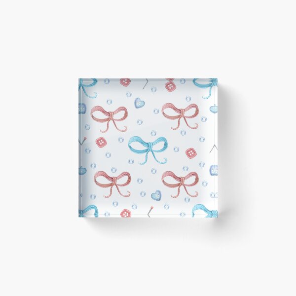 Item preview, Watercolor Bow Seamless Pattern designed and sold by White Rabbit Design .