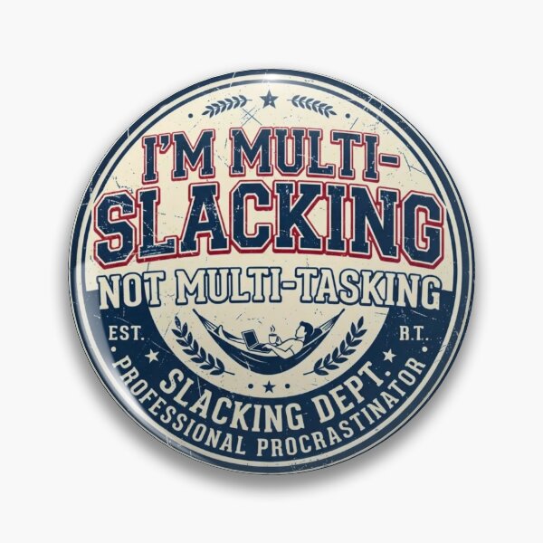 Item preview, Multi-Slacking Not Multi-Tasking Vintage Varsity Graphic designed and sold by HAPPY HARBOR DESIGN .