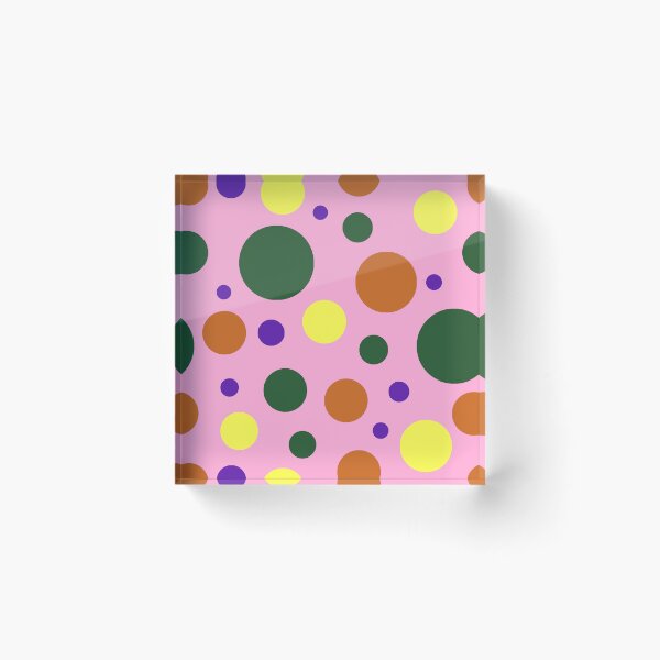 Item preview, Modern Colorful Circle Pattern | Bold Pink, Green & Yellow Seamless Geometric Polka Dot Design designed and sold by ViviNyks.