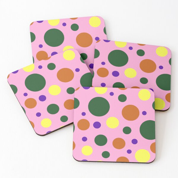 Item preview, Modern Colorful Circle Pattern | Bold Pink, Green & Yellow Seamless Geometric Polka Dot Design designed and sold by ViviNyks.