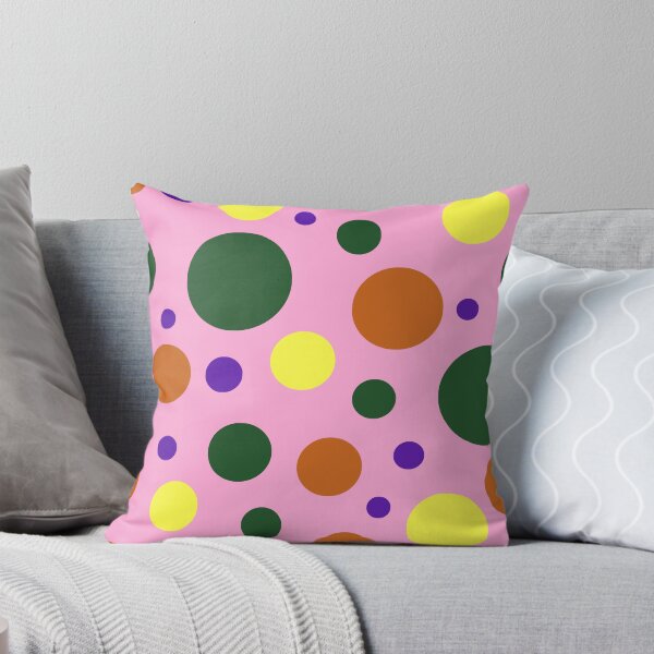 Item preview, Modern Colorful Circle Pattern | Bold Pink, Green & Yellow Seamless Geometric Polka Dot Design designed and sold by ViviNyks.