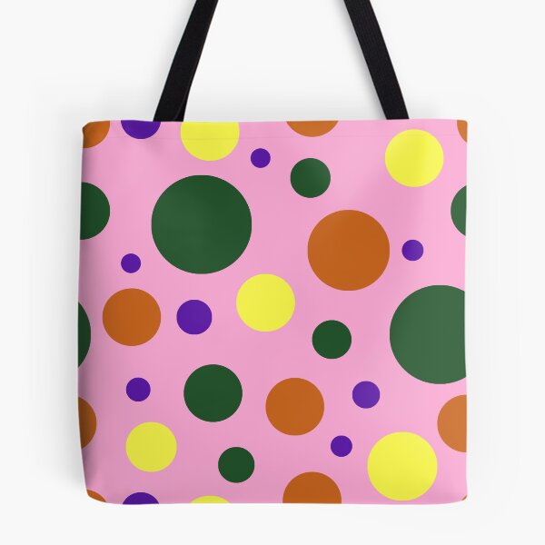 Item preview, Modern Colorful Circle Pattern | Bold Pink, Green & Yellow Seamless Geometric Polka Dot Design designed and sold by ViviNyks.