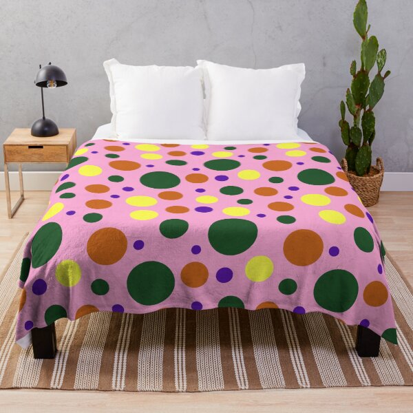 Item preview, Modern Colorful Circle Pattern | Bold Pink, Green & Yellow Seamless Geometric Polka Dot Design designed and sold by ViviNyks.