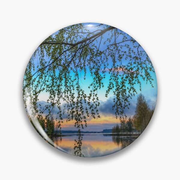 Item preview, Serene Birch Lake Reflection designed and sold by NocturnBotany.