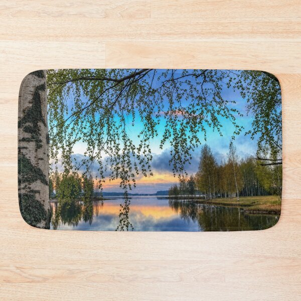 Item preview, Serene Birch Lake Reflection designed and sold by NocturnBotany.
