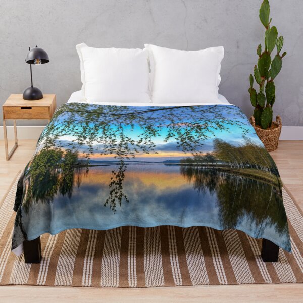 Item preview, Serene Birch Lake Reflection designed and sold by NocturnBotany.
