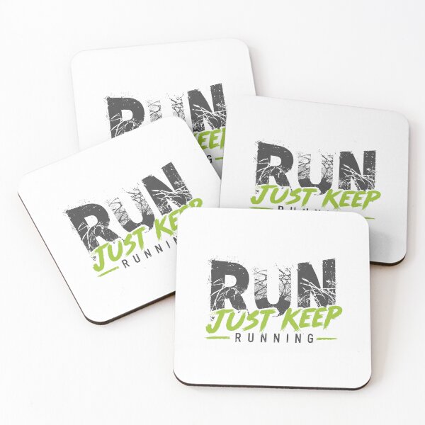 Item preview, Run Just Keep Running Marathon Runner Motivation designed and sold by RetroMini2026.