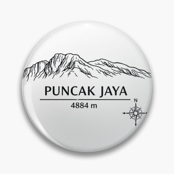 Item preview, Seven Summits Oceania  Puncak Jaya 4884 m Minimalist Line Art Design designed and sold by Gabe1983.
