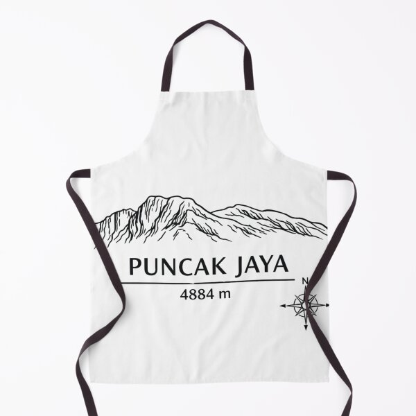 Item preview, Seven Summits Oceania Puncak Jaya 4884 m Minimalist Line Art Design designed and sold by GabeMountainArt.