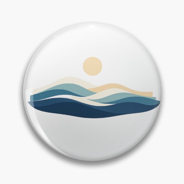 Item preview, Serene Ocean Waves Meeting The Horizon designed and sold by Trionda_Shop.