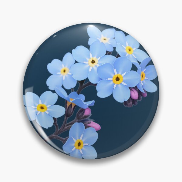 Item preview, Cute Blue Forget Me Not Flower Botanical Design designed and sold by Nawi32.