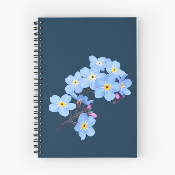 Item preview, Cute Blue Forget Me Not Flower Botanical Design designed and sold by Nawi32.