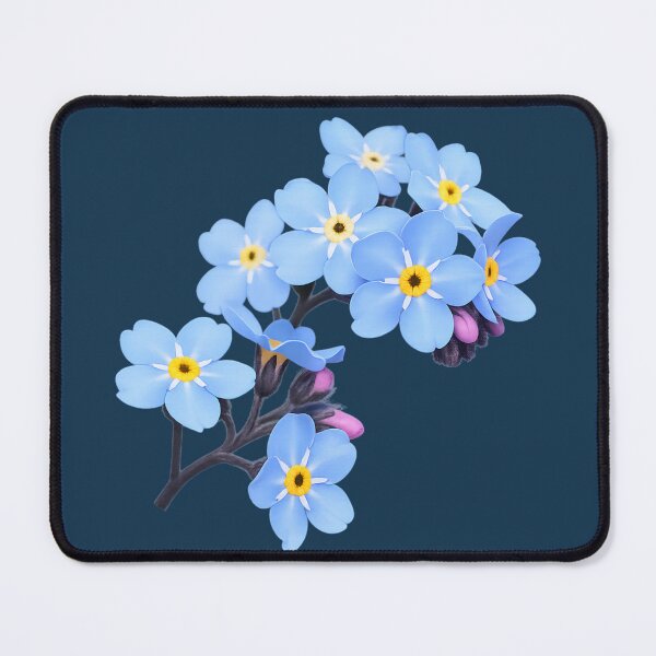 Item preview, Cute Blue Forget Me Not Flower Botanical Design designed and sold by Nawi32.