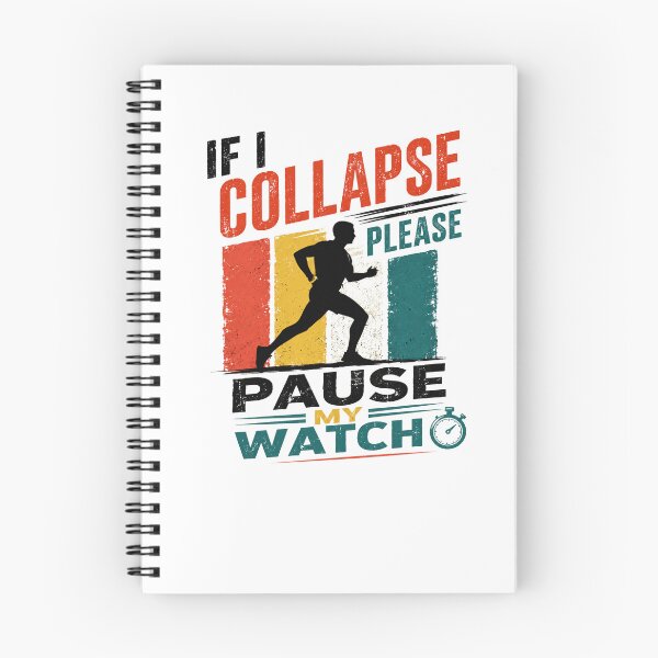 Item preview, If I Collapse Please Pause My Watch Marathon Runner Endurance Athlete designed and sold by RetroMini2026.