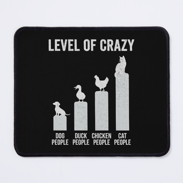 Item preview, Funny Level of Crazy Cat Lover designed and sold by mareix.