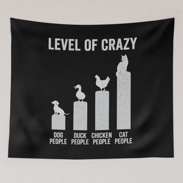 Item preview, Funny Level of Crazy Cat Lover designed and sold by mareix.