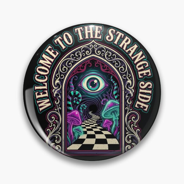 Item preview, Trippy Psychedelic Design | Welcome to the Strange Side | Neon Mushrooms Tee designed and sold by Anastasiia Yurevych.