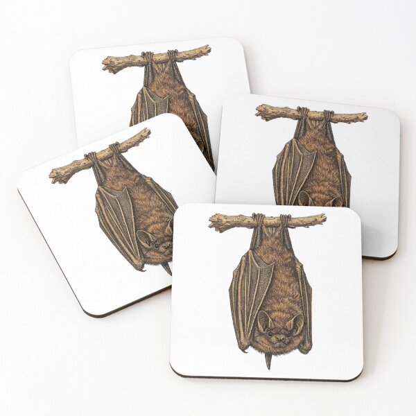 Item preview, Mexican Free-tailed Bat Vintage Plate designed and sold by KrungiT Design .