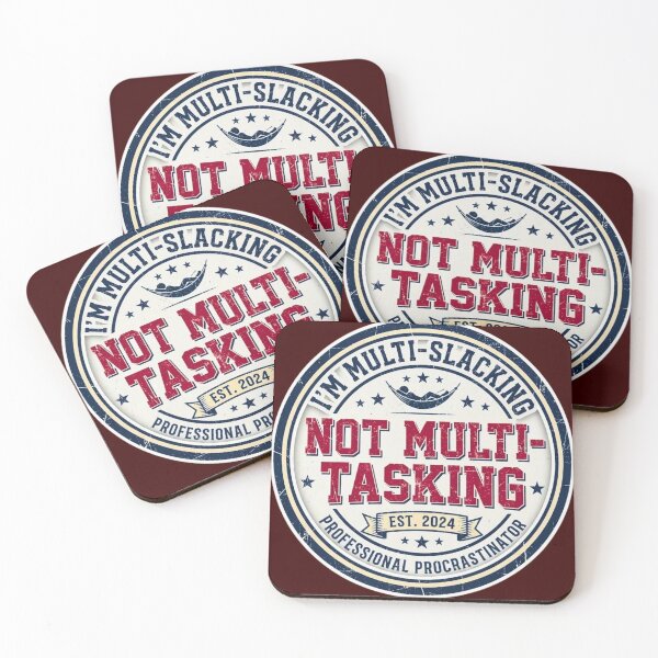 Item preview, Multi-Slacking Not Multi-Tasking Vintage Varsity Graphic designed and sold by HAPPY HARBOR DESIGN .