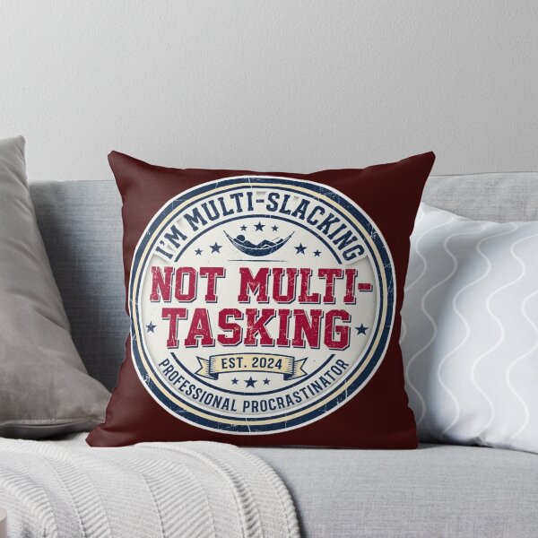Item preview, Multi-Slacking Not Multi-Tasking Vintage Varsity Graphic designed and sold by HAPPY HARBOR DESIGN .