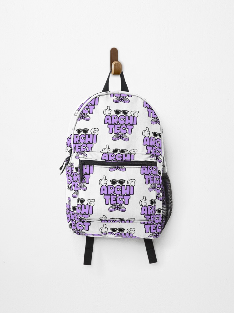 Thumbnail 1 of 3, Backpack, Architect - PROFESSIONS Lettering Character Bold Retro designed and sold by NFTWords.
