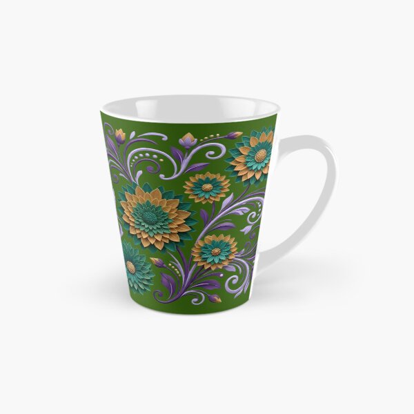 Item preview, Teal, Gold, and Purple Ornate Floral Filigree designed and sold by digitalbob60.