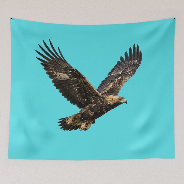 Item preview, Majestic Soaring Golden Eagle in Flight designed and sold by Utopian-Magic.
