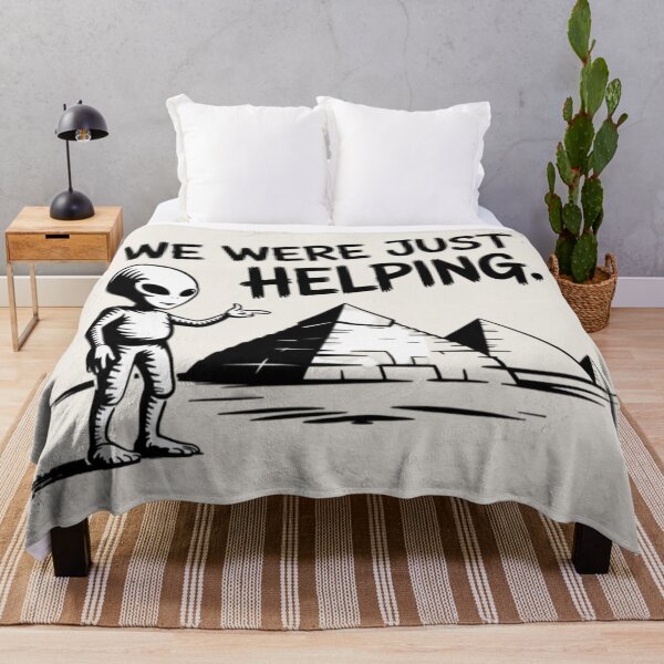 Item preview, Banksy Alien And The Pyramids - We Were Just Helping designed and sold by 123ks.