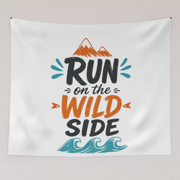 Item preview, Run On The Wild Side Runner Adventure Outdoors Explorer designed and sold by RetroMini2026.