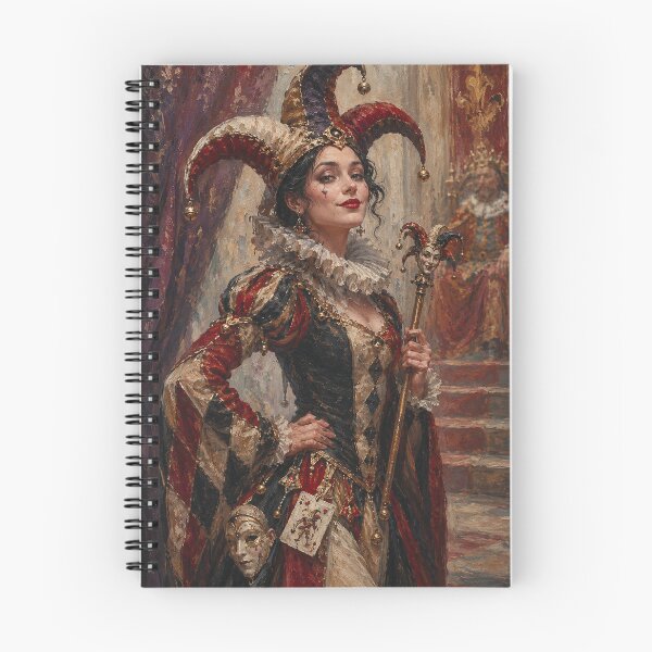 Item preview, Female Court Jester artwork. designed and sold by GalleryKauffeld.