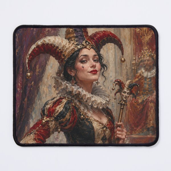 Item preview, Female Court Jester artwork. designed and sold by GalleryKauffeld.