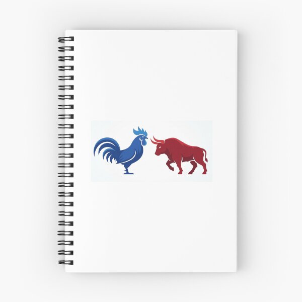 Item preview, World Cup 2026 France Spain Minimal Rooster Bull Logo designed and sold by VikrantCreative.