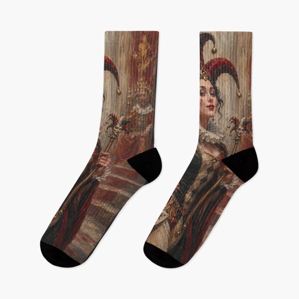 Item preview, Female Court Jester artwork. designed and sold by GalleryKauffeld.
