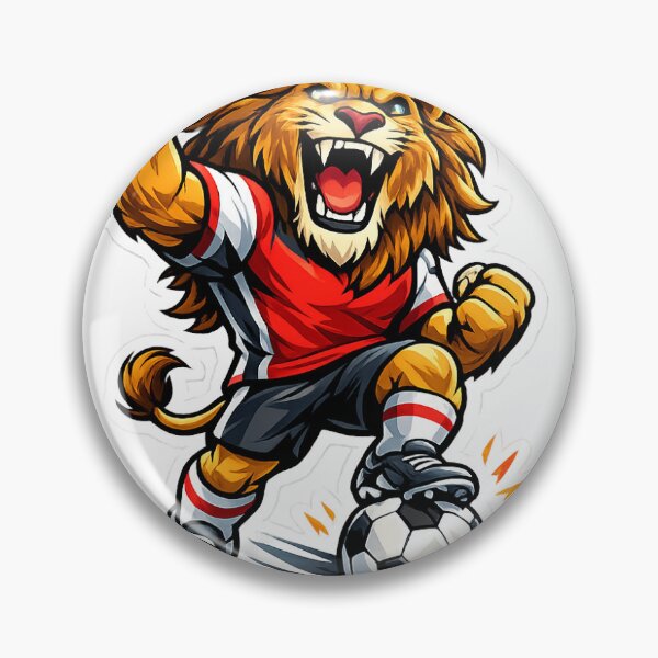 Item preview, Lion Bicycle Kick Football Sticker designed and sold by Arts121.