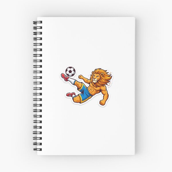 Item preview, Lion Bicycle Kick Football Sticker designed and sold by Arts121.