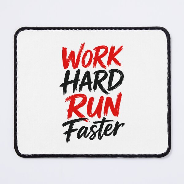 Item preview, Work Hard Run Faster Running Motivation Fitness Workout designed and sold by RetroMini2026.