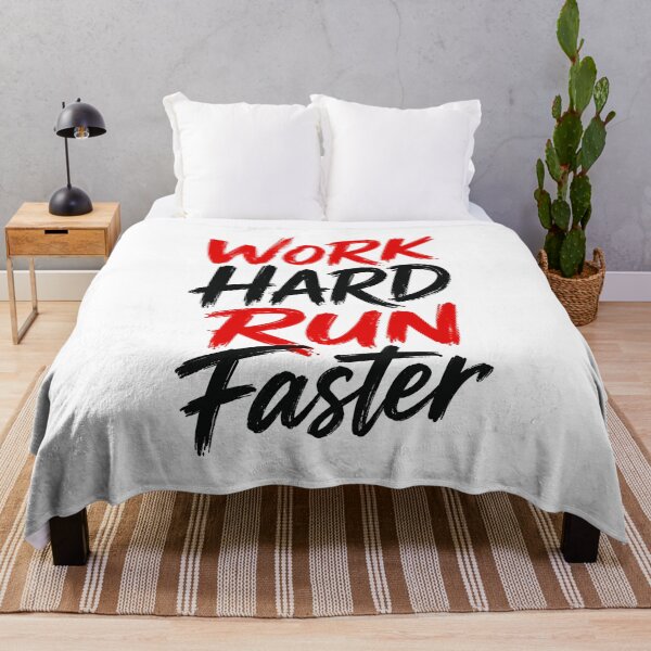 Item preview, Work Hard Run Faster Running Motivation Fitness Workout designed and sold by RetroMini2026.